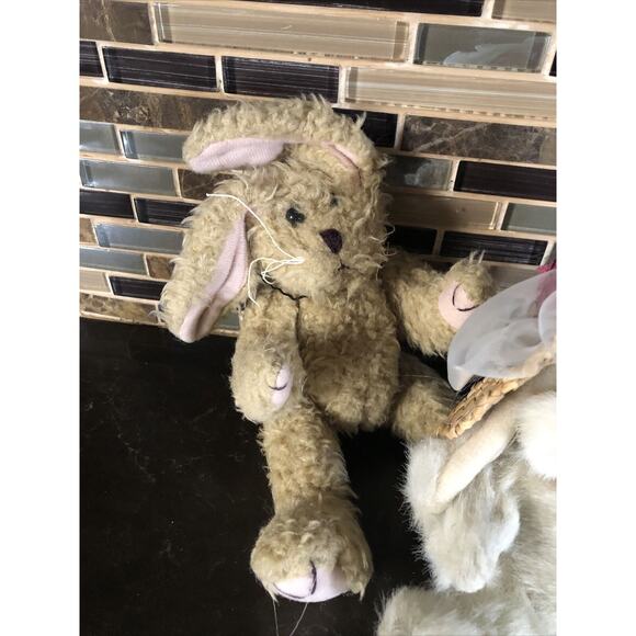 90's BUNNY RABBIT Lot Of 3 PLUSH Vtg Bunnies & MORE BOYDS bears & TY Bundle - Picture 3 of 9